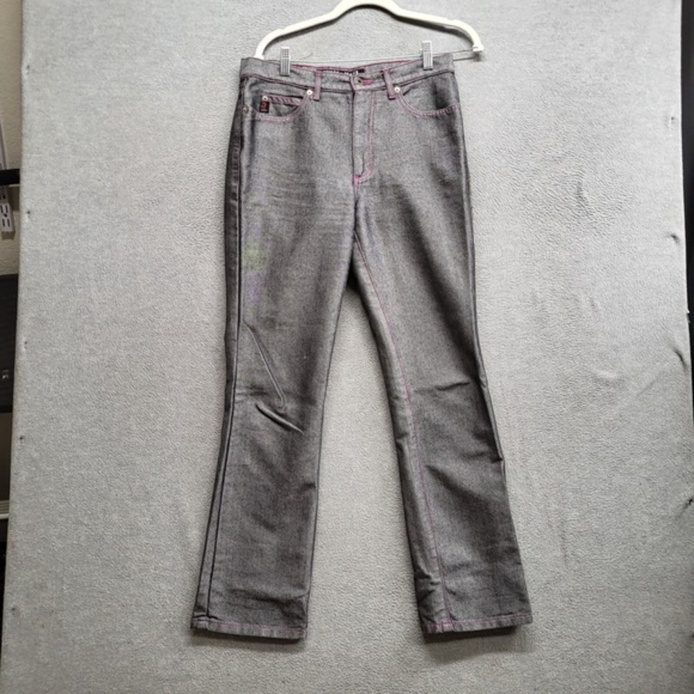 Guess Women Jeans‎ 30 Gray Denim Y2K Bootleg High Rise Inseam 30"